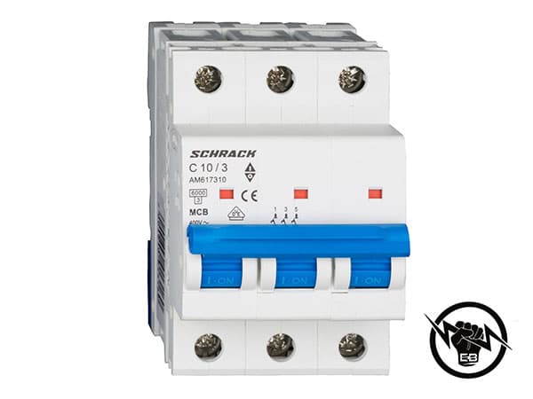 Миниатюрен прекъсвач 6kA, B, 40A, 3P 400V 40А