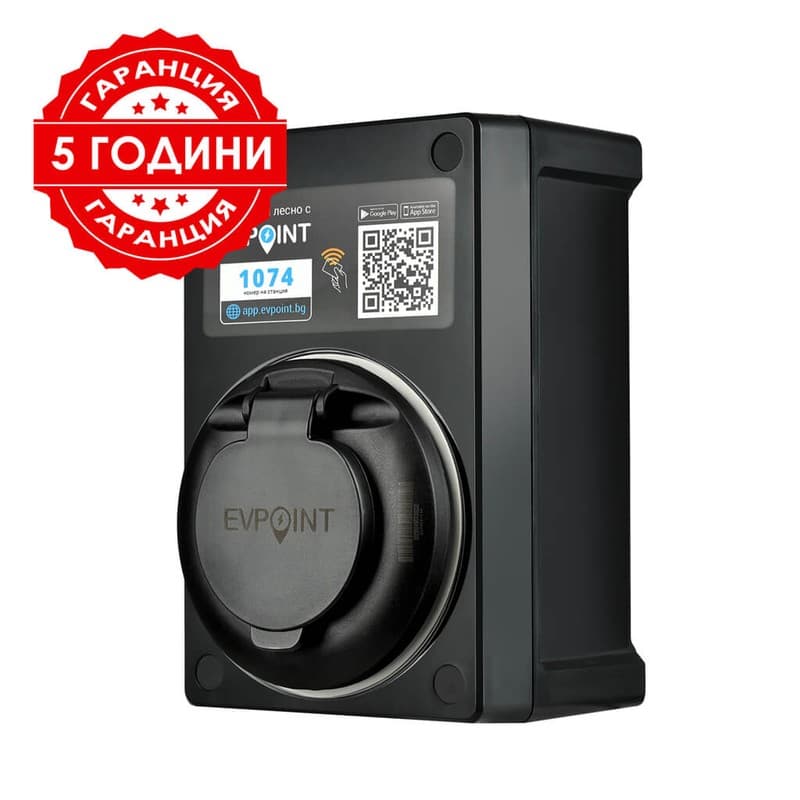 ЗАРЯДНА СТАНЦИЯ EVPOINT EV7 КОНТАКТ ТИП 2  7.4 KW AC