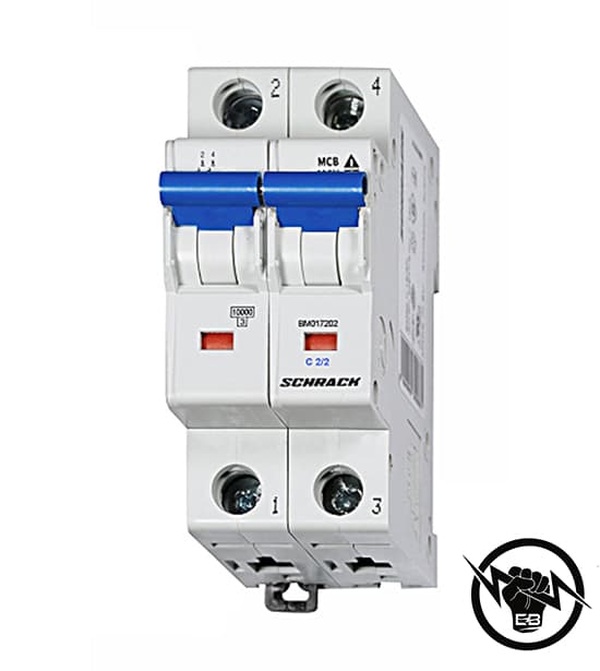 Автоматичен прекъсвач - 4,5kA, D крива, 2P, 4A