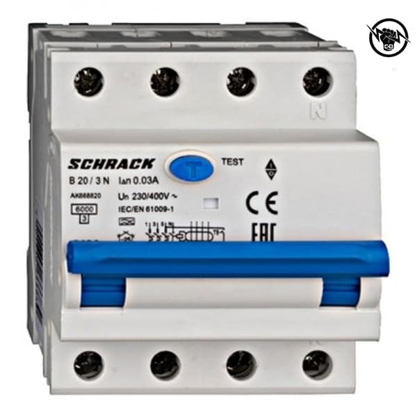 Миниатюрен автоматичен прекъсвач B 25/3+N,96, 6kA 400V