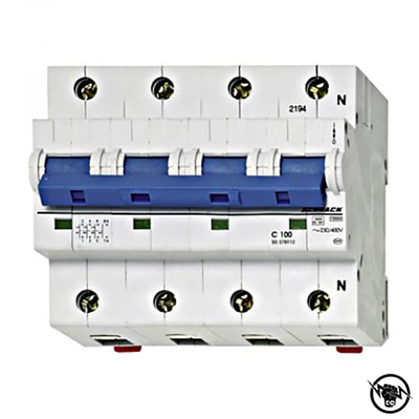 Автоматичен прекъсвач - 6kA, B крива, 3P + N, 20A