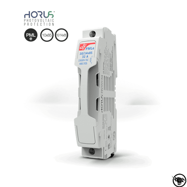 Разединител за PV предпазители PMLe (компактен) - 10x85 mm или 10/14x85 mm, 1Р, до 32A, 1500V DC