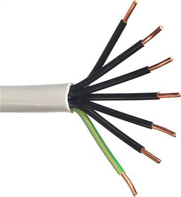 КАБЕЛ H05VV-F/ШВПС 7Х1.5 300/500V мед 7.0 жила