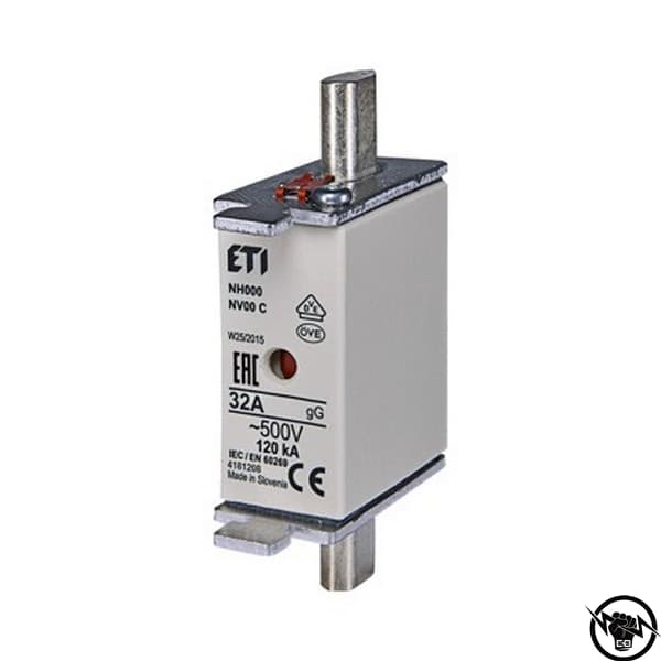 ВЛОЖКА ВПНН-00C 32А gG/gL 004181208 ETI 500V 32A