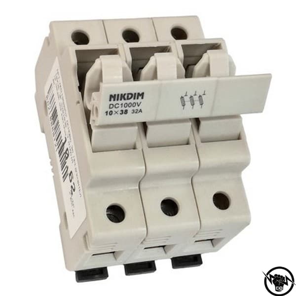 ОСНОВА ЗА ПРЕДПАЗИТЕЛ 10х38 3P 690V AC/1000V DC