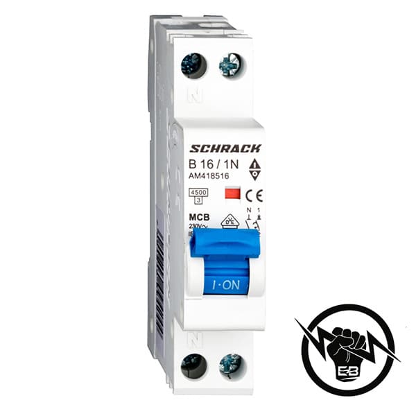 Миниатюрен автоматичен прекъсвач AMPARO 10kA, C, 16A, 1P