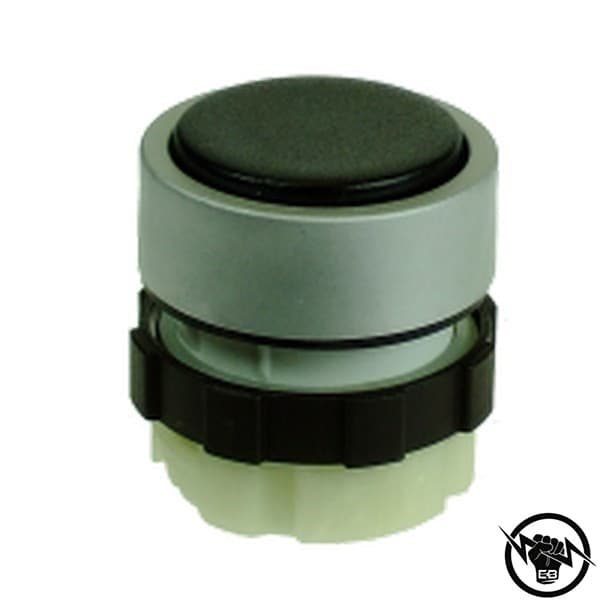 Бутон - единичен, без задръжка, монтажен отвор - Ф22, IP67, черен