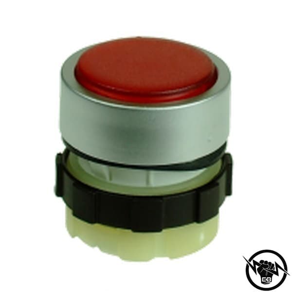 Бутон - с индикация, единичен, със задръжка, монтажен отвор - Ф22, IP67, червен