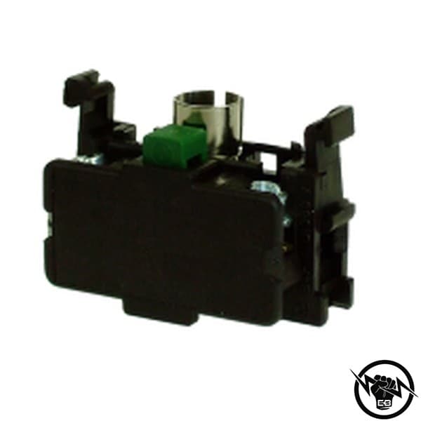 Контактен блок - 1 NO контакт с държач за лампа Черен