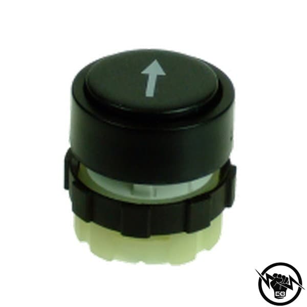 Бутон - единичен, без задръжка Черен IP67