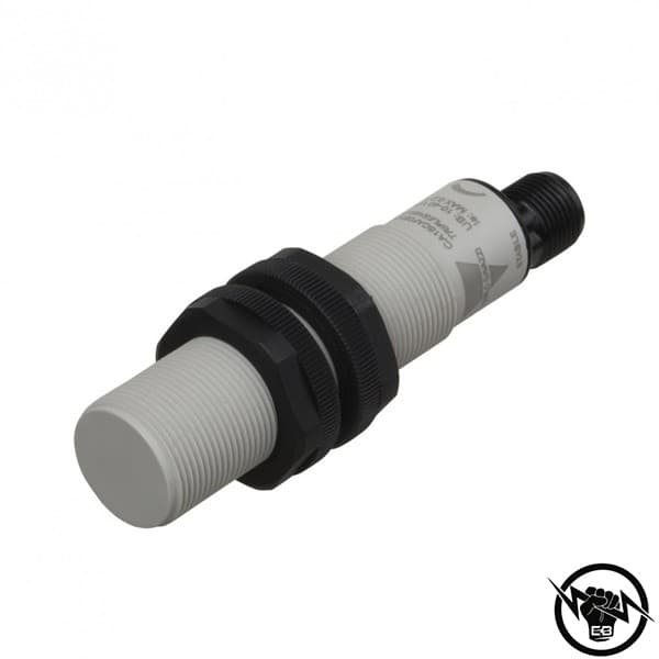 Капацитивен сензор - корпус от пластмаса (M18 x 70.0 mm), Обхват: 12 mm, изход NPN - CO, захранване 10 - 40 V DC, свръзване с кабел 2 m, раб. темп. от -30 до 85 °C, IP 67