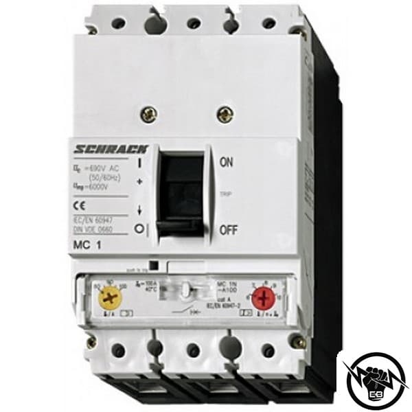 Автоматичен прекъсвач MC1 Тип A, 3Р, 100kA, 20A