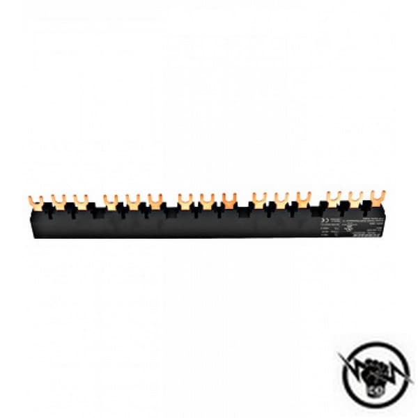 Гребен 3P за 5 моторни защити BE5, 45mm, виличен, UL cert.