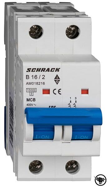 Миниатюрен прекъсвач 6kA, B, 10A, 1P+N