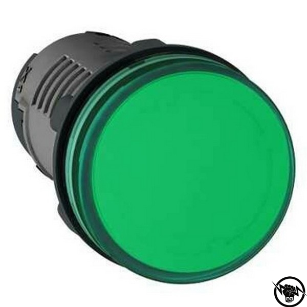 СИГНАЛНА ЛАМПА ЗЕЛЕНА IP40 230V СВЕТОДИОД