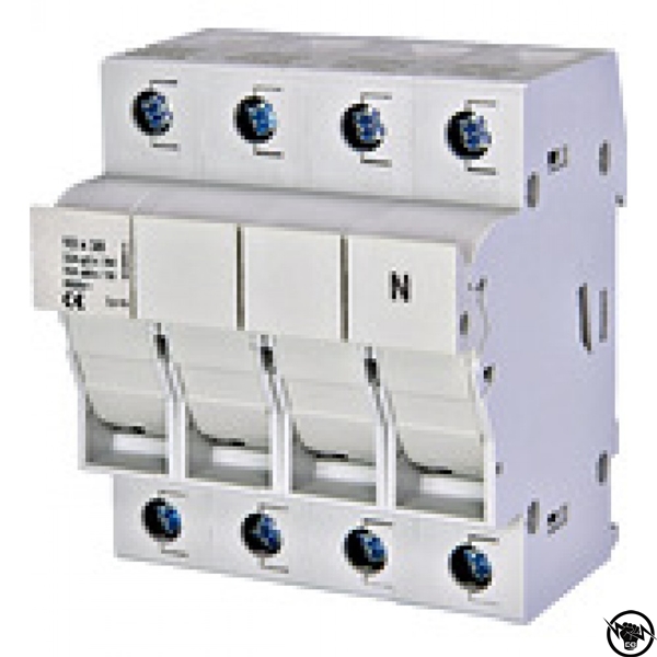 Разединител за предпазители 3Р+N, до 32A, 10x38