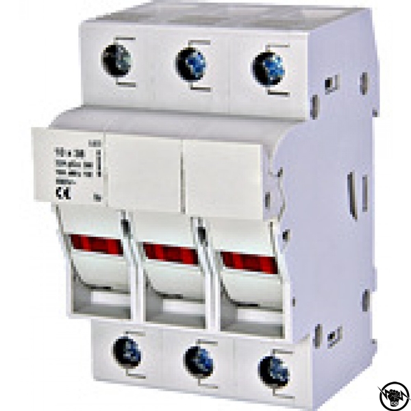 Разединител за предпазители 3Р+N, до 32A, 10x38 с LED