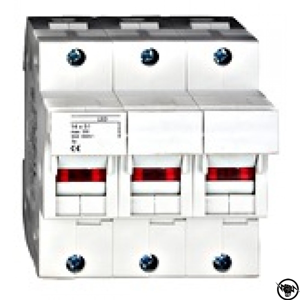 Разединител за предпазители 3Р, 50A, 14x51 с LED