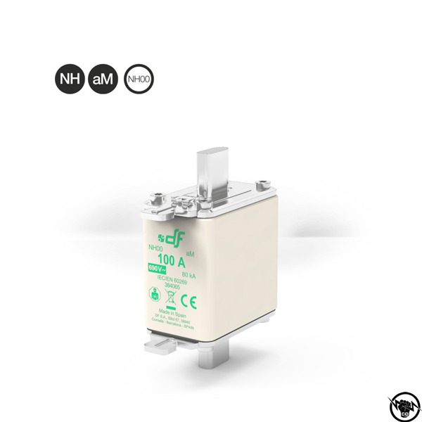 Стопяем предпазител - NH 00, aM, 690V AC, 100A
