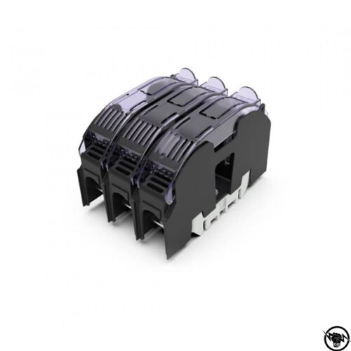 Основа за стопяеми предпазители NH 00 и NH 000, 3P, 690 V AC / 800 V AC, 160 A, м-аж на DIN шина с капак, IP20