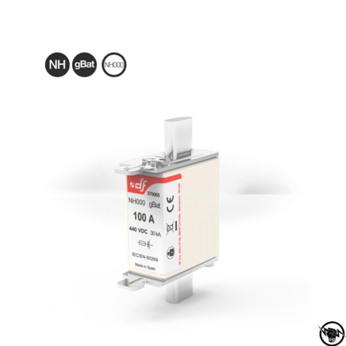 Стопяем предпазител - NH 000, gBat, 440V DC, 40A, за защита на батерии