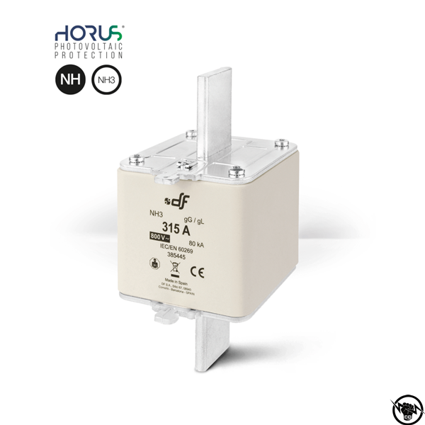 Стопяем предпазител за фотоволтаици - NH3, gG, 200A, 800V AC