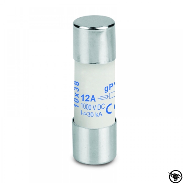 Стопяем предпазител за фотоволтаици - gPV, 10x38, 12A, 1000V DC
