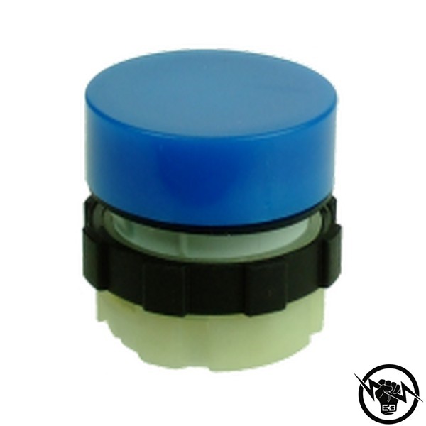 Индикатор - монтажен отвор - Френелова леща, монтажен отвор - Ф22, IP67, син