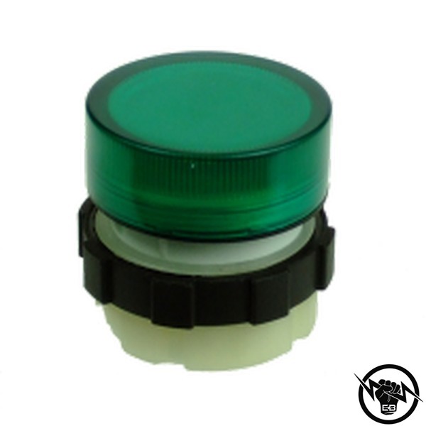 Индикатор - монтажен отвор - Френелова леща, монтажен отвор - Ф22, IP67, зелен