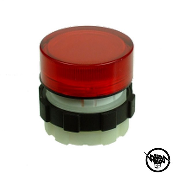 Индикатор - монтажен отвор - Френелова леща, монтажен отвор - Ф22, IP67, червен