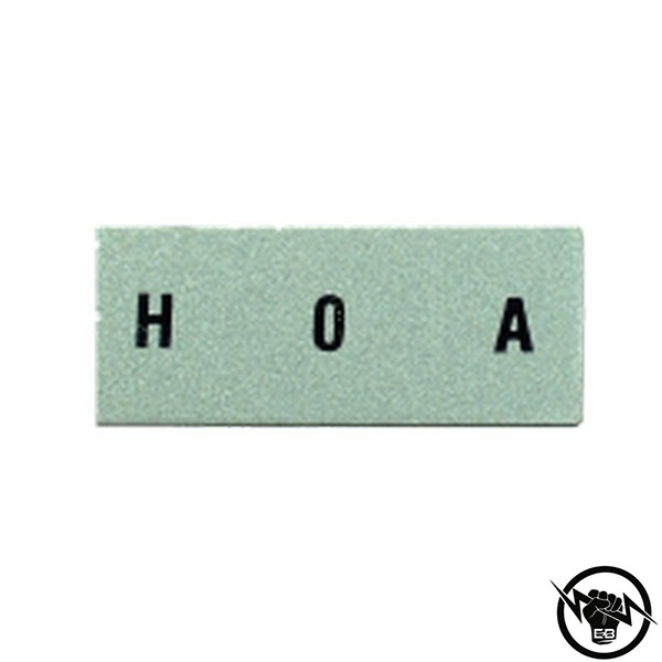 Маркировка от алуминий BK4 - размер 27x11, за носач P751 с надпис H-O-A