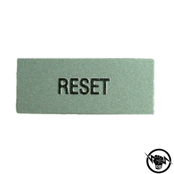 Маркировка от алуминий BK4 - размер 27x11, за носач P751 с надпис RESET