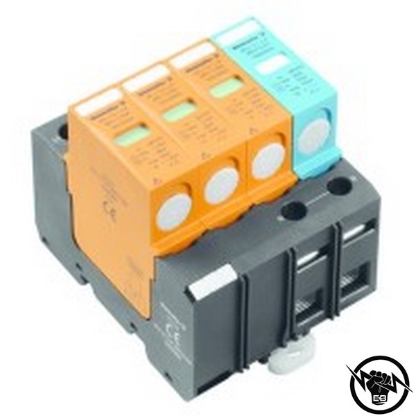 Арестор - 3P + N, Тип I+II, Iimp 12.5 kA, In 25 kA, Imax 50 kA, защита от пренапрежение за AC мрежи, без сигнален контакт