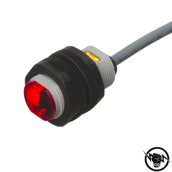 Фотоелектрически бариерен сензор, приемник - корпус от пластмаса (M18 x 43,8 mm), Обхват: 20 m, изход NPN - CO, захранване 10 - 30 V DC, свръзване с конектор M12, раб. темп. от -25 до 60 °C, IP 67, аксиален