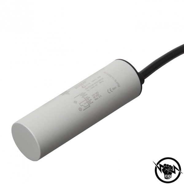 Капацитивен сензор за ниво - корпус от пластмаса (34 x 16 x 8 mm), Обхват: 6 mm, изход NPN - NC, захранване 10 - 30 V DC, свръзване с конектор M8, раб. темп. от -25 до 80 °C, IP 67