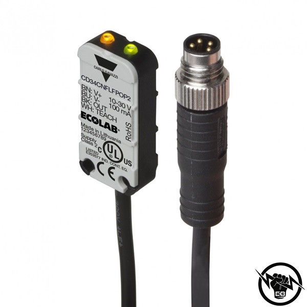 Капацитивен сензор за ниво - корпус от пластмаса (50 x 30 x 7 mm), Обхват: 5 mm, изход NPN - NO, захранване 5 V DC, свръзване с кабел 2 m, раб. темп. от 0 до 60 °C, IP 67