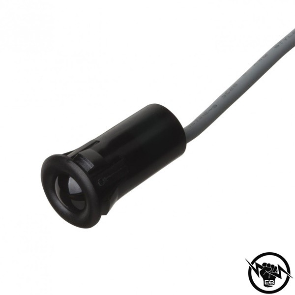 Фотоелектрически бариерен сензор, приемник - корпус от пластмаса (Ø12 (12,5) x 28,8 mm), Обхват: 15 m, изход NPN - NC, захранване 10 - 30 V DC, свръзване с кабел 5 m, раб. темп. от -20 до 50 °C, IP 67