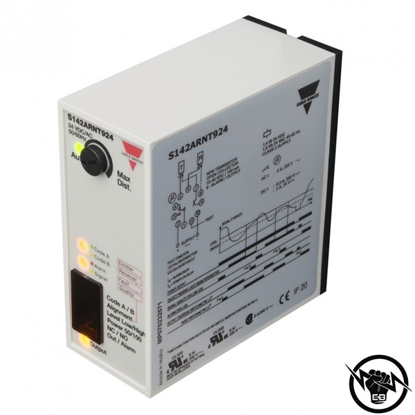 Фотоелектрически бариерен сензор, контролер - корпус от пластмаса (80 x 75 x 35 mm), Обхват: до 50 m, изход реле - CO, захранване 24 V AC/DC, монтаж към цокъл за DIN шина, раб. темп. от -20 до 50 °C, IP 20, възможност за мулТип: лексиране