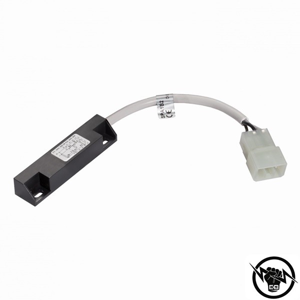 Магнитен сензор за близост - корпус от пластмаса (85 x 24 x 25.5 mm), Обхват: 30 mm, бистабилен контакт (3A, 100VA), до 250 V AC, свръзване с конектор Fast On, раб. темп. от -25 до 75 °C, IP 65