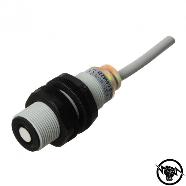 Ултразвуков сензор - корпус от пластмаса (M18 x 60.4 mm), Обхват: 300 mm, изход аналогов: 0...10 V, захранване 10 - 30 V DC, свръзване с конектор M12, раб. темп. от -20 до 60 °C, IP 67, функция за обучение