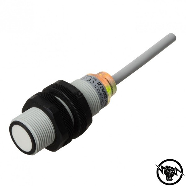 Ултразвуков сензор - корпус от неръждаема стомана (M18 x 91.7 mm), Обхват: 400 mm, изход аналогов и PNP: 4...20 mA, NO, NC, захранване 15 - 30 V DC, свръзване с конектор M12, раб. темп. от -20 до 60 °C, IP 67, функция за обучение