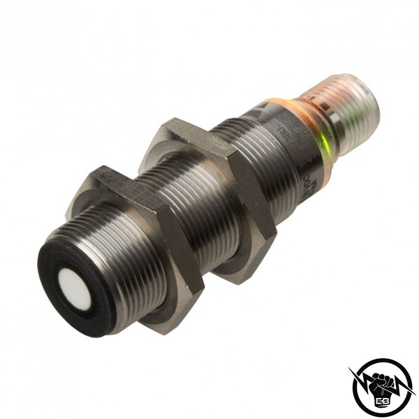 Ултразвуков сензор - корпус от неръждаема стомана (M18 x 53 mm), Обхват: 300 mm, изход PNP - NO/NC, захранване 10 - 30 V DC, свързване с кабел 2 m, раб. темп. от -20 до 60 °C, IP 67, Функция за обучение