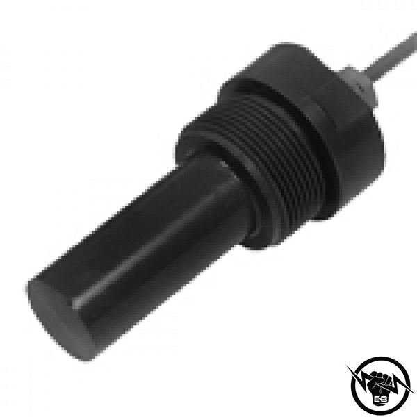 Капацитивен сензор за ниво - корпус от пластмаса (1 1/2" x 130.0 mm), Обхват: 15 mm, изход през усиател SV150/250 или SV160/260, захранване 20 - 30 V DC, свръзване с кабел 2 m, раб. темп. от -25 до 70 °C, IP 67