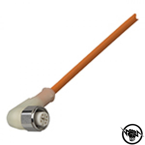 Кабел с конектор M12 - 5 m, 4 пина, PVC изолация, ъглов с LED NPN