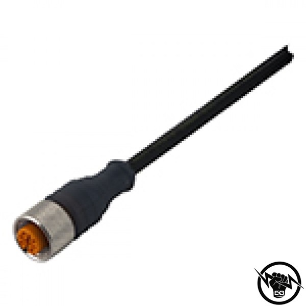 Кабел с конектор M12 - 5 m, 4 пина, PUR изолация, прав