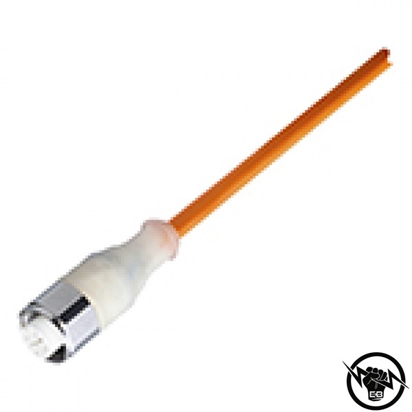 Кабел с конектор M12 - 5 m, 4 пина, PVC изолация, прав с LED NPM