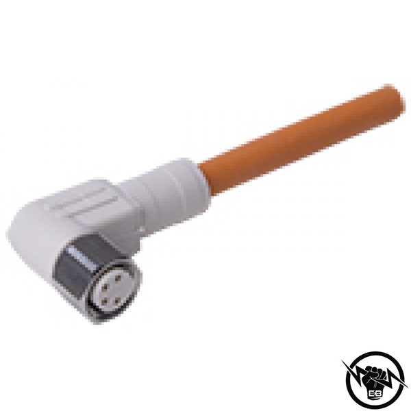 Кабел с конектор M8 - 15 m, 4 пина, PVC изолация, прав