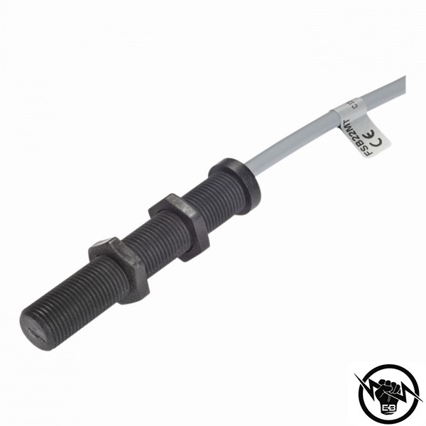 Магнитен сензор за близост - корпус от пластмаса (Ø16 x 110 mm), Обхват: 25 mm, NO контакт (0.75A, 10VA), до 100 V AC, свръзване с кабел 2 m, раб. темп. от -30 до 80 °C, IP 67