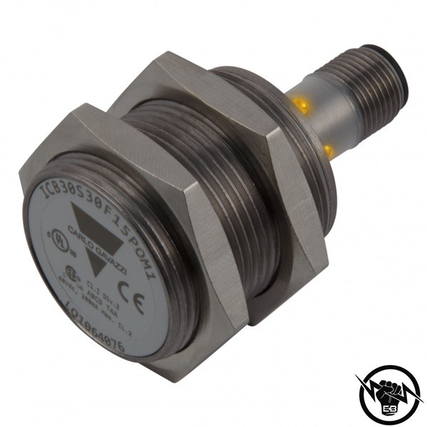 Индуктивен датчик - корпус от никелиран месинг (M30 x 30 mm), Обхват: 15 mm, изход PNP/NPN - Програмируем, захранване 10 - 36 V DC, свързване с кабел 2 m, раб. темп. от -25 до 70 °C, IP 67, IO-Link