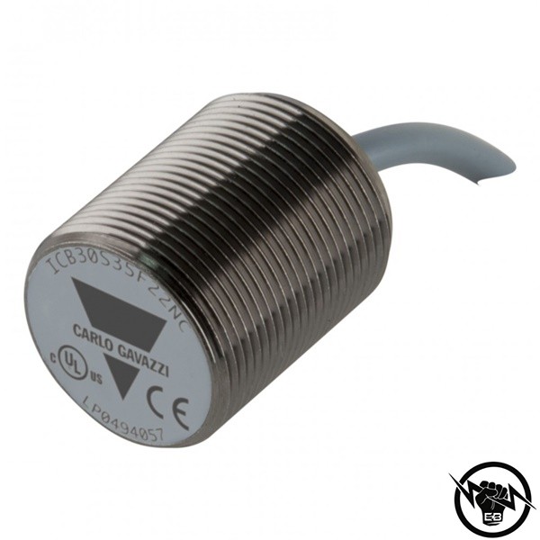 Индуктивен датчик - корпус от никелиран месинг (M30 x 47 mm), Обхват: 40 mm, изход NPN - NC, захранване 10 - 36 V DC, свързване с конектор M12, раб. темп. от -25 до 70 °C, IP 67